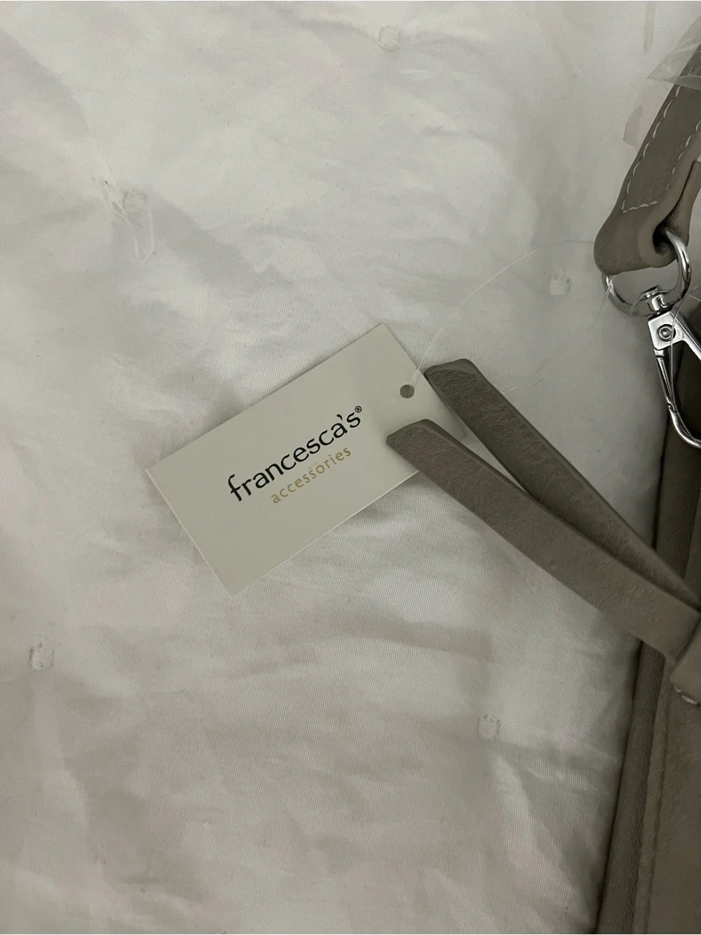 NWT Madison West Gray crossbody purse